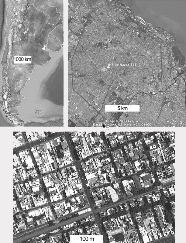 Figura 1. Ubicación del sitio Nazca 313 en la Capital Federal