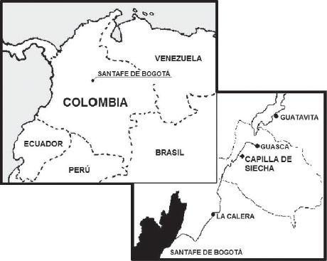 Figura 1. Localización geográfica de la Capilla de Siecha