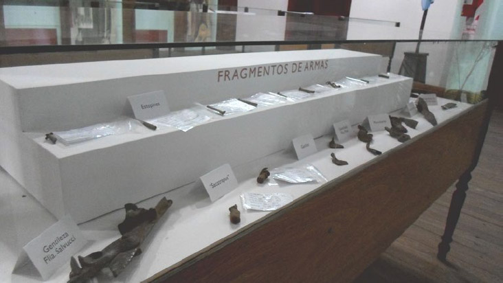 Figura 5. Materiales donados exhibidos en el Museo. Fuente: archivo personal