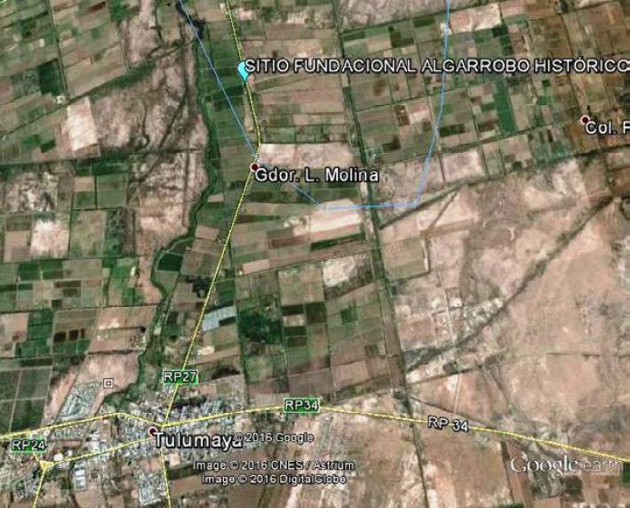 Figura 2. Vista aérea tomada de Google Earth
