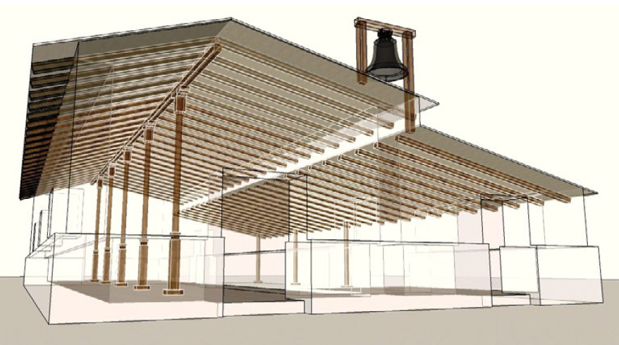 Figura 16. Vista de frente en transparencia