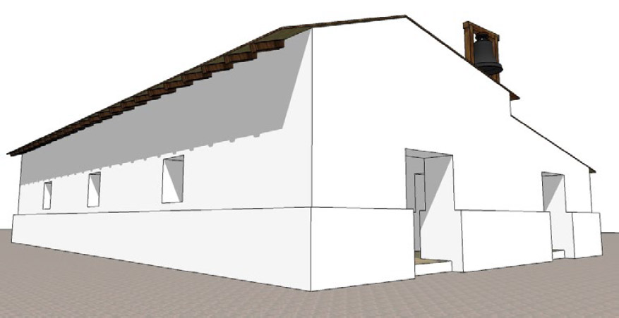 Figura 17. Vista del frente de la Capilla