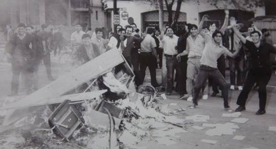 Figura 3: Barricadas durante el Cordobazo, Córdoba 1969