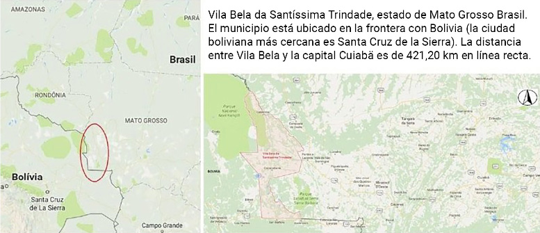 Figura 1: Localización del municipio de Vila Bela da Santíssima Trindade